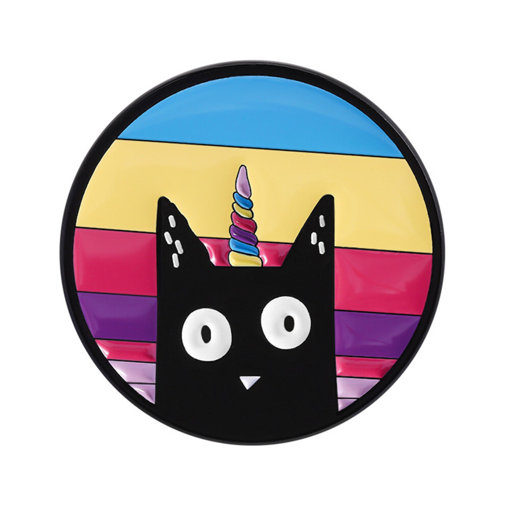 Black Playful Cats And Hybrid Alloy Pin Stylish Outfit-Qhxz4950