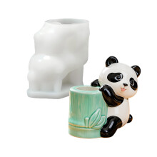 Silicone Craft Mold For Concrete Flower Pot Test Tube-panda