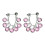 Trendy Crystals Adorned Drop Earrings Comfortable For-Purple 1