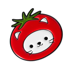 Cartoon Fruit Kitten Enamel Pin Alloy Brooch Pin-QHXZ5111