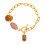 Mixed Materials Bracelet Resin Accent Stainless-JDB0109017 1
