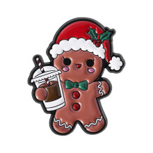 Alloy Christmas Kitten Bowknot Enamel Pin Cute-QHXZ4924