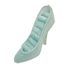 Creative High Heel Shoe Resin Jewelry Display Stand-Green