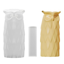 Luxury Owl Shaped Silicone Vase Mold Artistic Craft Tool-set