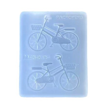 Voedselveilige siliconen fiets mal voor epoxyhars kunst zeep