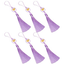 6Pcs Prosperity Tassels Ornament Lightweight-Iight P urple