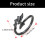 Gothic Wing Rings Open Band Design Long Time Use Alloy-1 pair 3