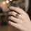 Gothic Wing Rings Open Band Design Long Time Use Alloy-1 pair 4