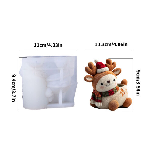 Multipurpose Silicone Elk Mold Silicone Texture for Resin Cement 2