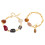 Mixed Materials Bracelet Resin Accent Stainless-JDB0109017 2