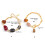 Mixed Materials Bracelet Resin Accent Stainless-JDB0109017 4