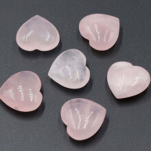 Természetes Achát Szív Kristály Dísz 20mm