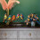 Stained Glass Bird Statue Metal Flat Art Decor 4
