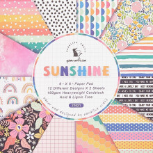 24 kusů jednostranného vzorovaného papíru na scrapbooking o rozměrech 6"6"