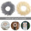 Pampas Grass Wreath Artificial Farmhouse Style 1 Pack 2