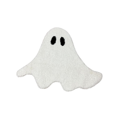 Πατάκι μπάνιου Lucky Halloween 35,4'' x 23,6'', αντιολισθητικό χαλάκι ντους Ghost, συμβατό με