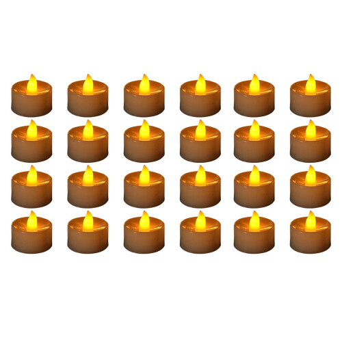 LED tea lights flameless candles 24 pcs 1