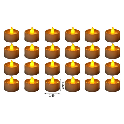 LED tea lights flameless candles 24 pcs 2