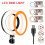 6" LED-ringlys med stativ, 3 moduser og 10 4