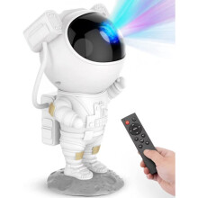 Luminária noturna Astronauta Galáxia com controle remoto