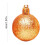 24pcs 40mm Shatterproof Plastic Christmas Baubles Orange 2