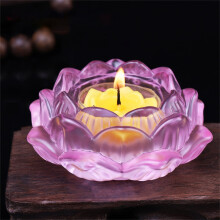Crystal Lotus Flower Candle Holder – 7 Colours, 4.5 cm