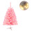 Pink artificial Christmas tree 45 cm tall for home office 3