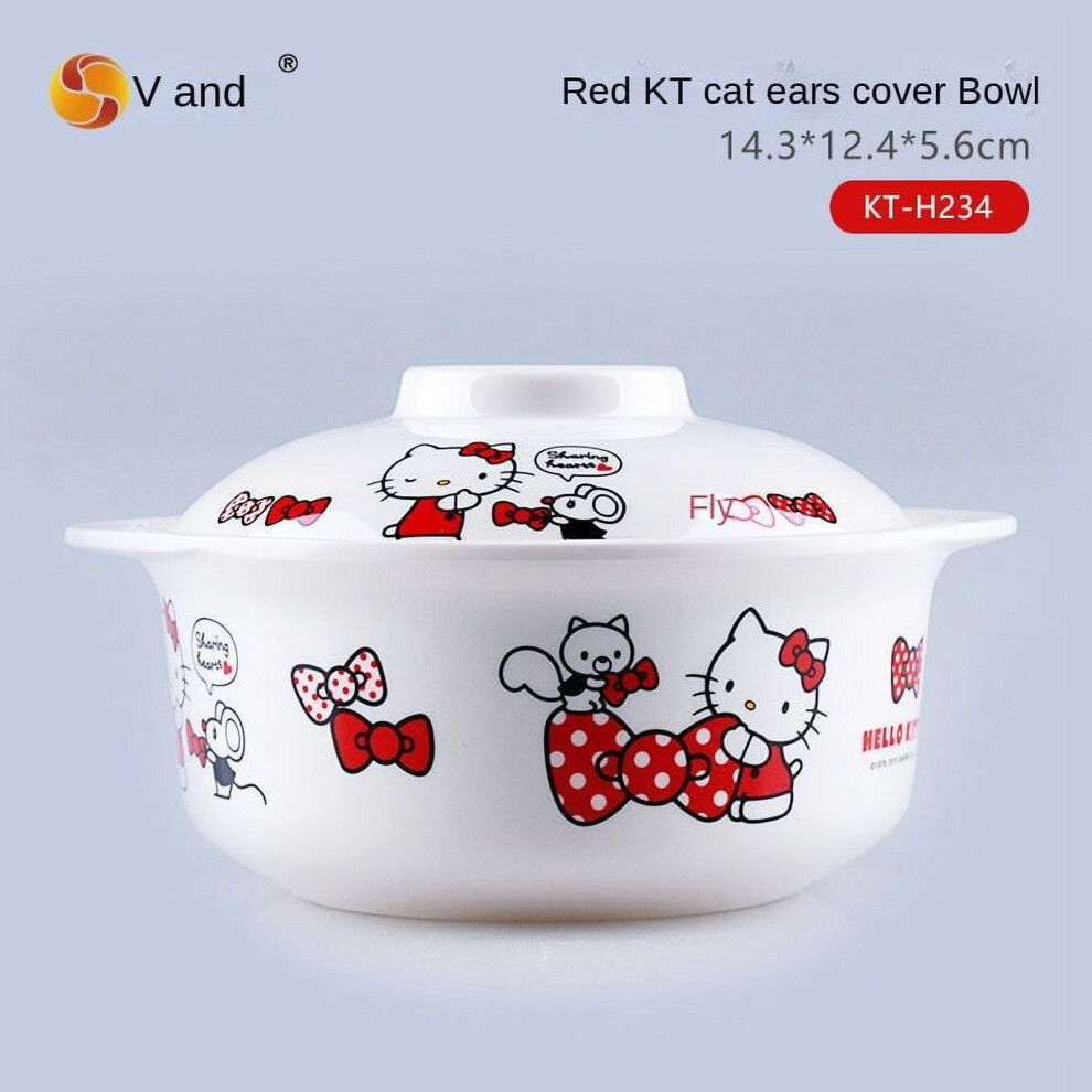 Hello Kitty Melamine Covered Bowl with Handles