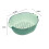 Dubbellaagse plastic fruit- en groentewasmand 2