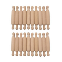 20er-Pack Mini-Nudelhölzer aus Holz, 2 x 14 cm