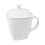 White Bone China Mug 550ml – Ergonomic Handle 1
