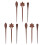 9-teiliges Haarstäbchen-Set aus Holz mit hohl geschnitztem Design 1