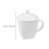 White Bone China Mug 550ml – Ergonomic Handle 3