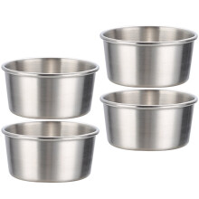 Roestvrijstalen sausbeker 60 ml, 4 stuks