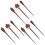 9-teiliges Haarstäbchen-Set aus Holz mit hohl geschnitztem Design 5