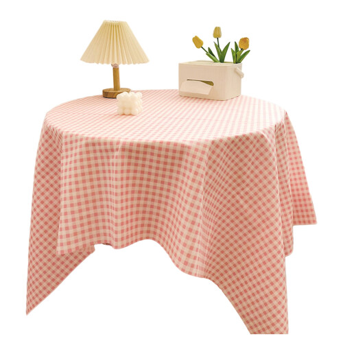 Polyester Round Tablecloth 55 Inch Soft Thick Spill-Proof 1