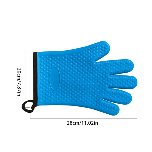 Silicone Kitchen Oven Mitts with Cotton Lining 2 Pack 2