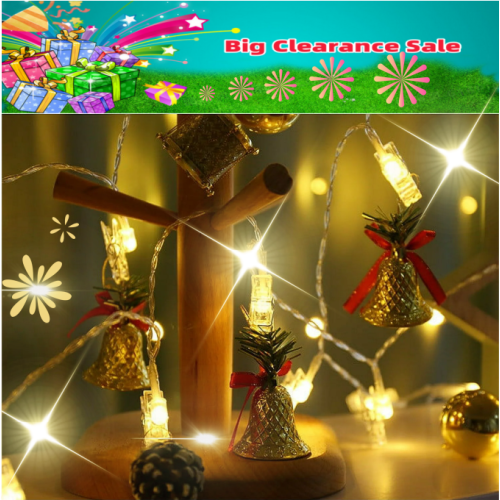 LED String Lights with Clips – Battery or USB Powered