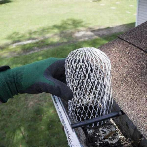 6-Pack Expandable Aluminum Downspout Strainer 3 Inch Silver 2
