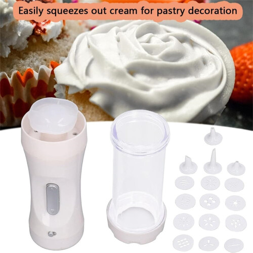 Electric Cookie Maker with 12 Discs and 4 Tips 1