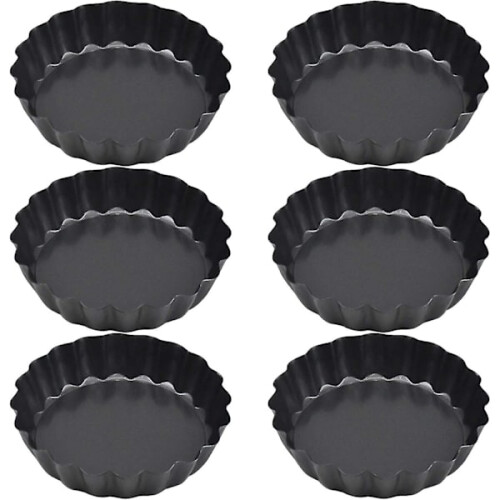 Removable Bottom Tart Tins 10 cm (6 pcs) 1