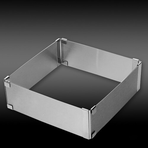 Adjustable Stainless Steel Cake Ring 18x18x5cm