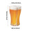 Lmueinov 4-teiliges Acryl-Bierkrug-Set 3