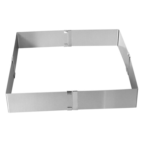 Adjustable Stainless Steel Cake Ring 18x18x5cm 2