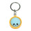 Unique Character Face Expression Key Ring Novelty Gift For-Blue 1