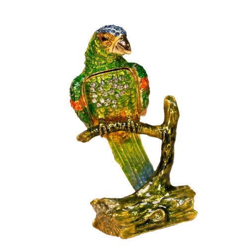 Einzigartige Emaille-Schmuckschatulle in Tierform für