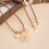 Collier pendentif Unique découpé au soleil, chaîne coréenne-Brun 6