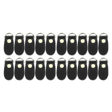 Waschbarer Reißverschlussanhänger aus echtem Leder in Blattform, goldene Ziernähte, abgerundete Kanten, DIY-Basteldekoration, vielseitig
