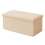Folding Storage Bench with Teddy Fabric, 2-Seater 1