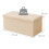 Folding Storage Bench with Teddy Fabric, 2-Seater 4